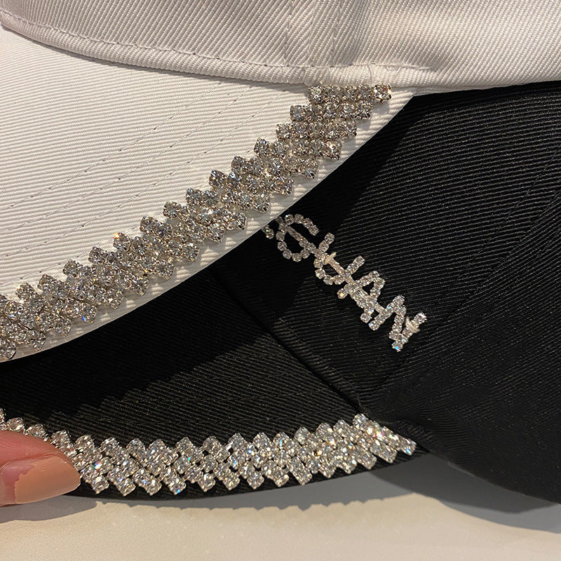 Women's Sparkling Rhinestone-Trimmed Baseball Cap Bowlift