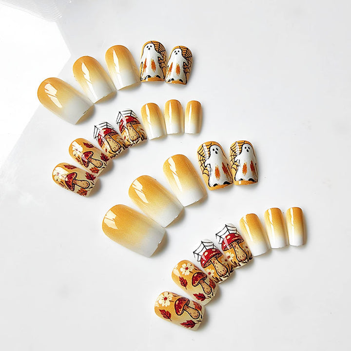 Artificial nails in Halloween design Bowlift