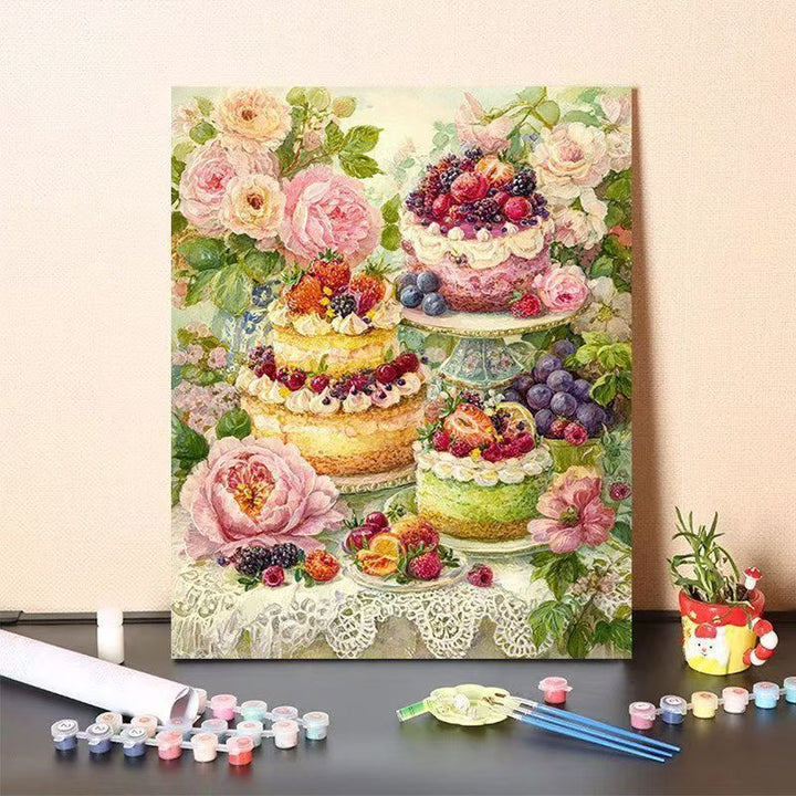DIY Dessert-Themed Paint by Numbers Art Kit Bowlift