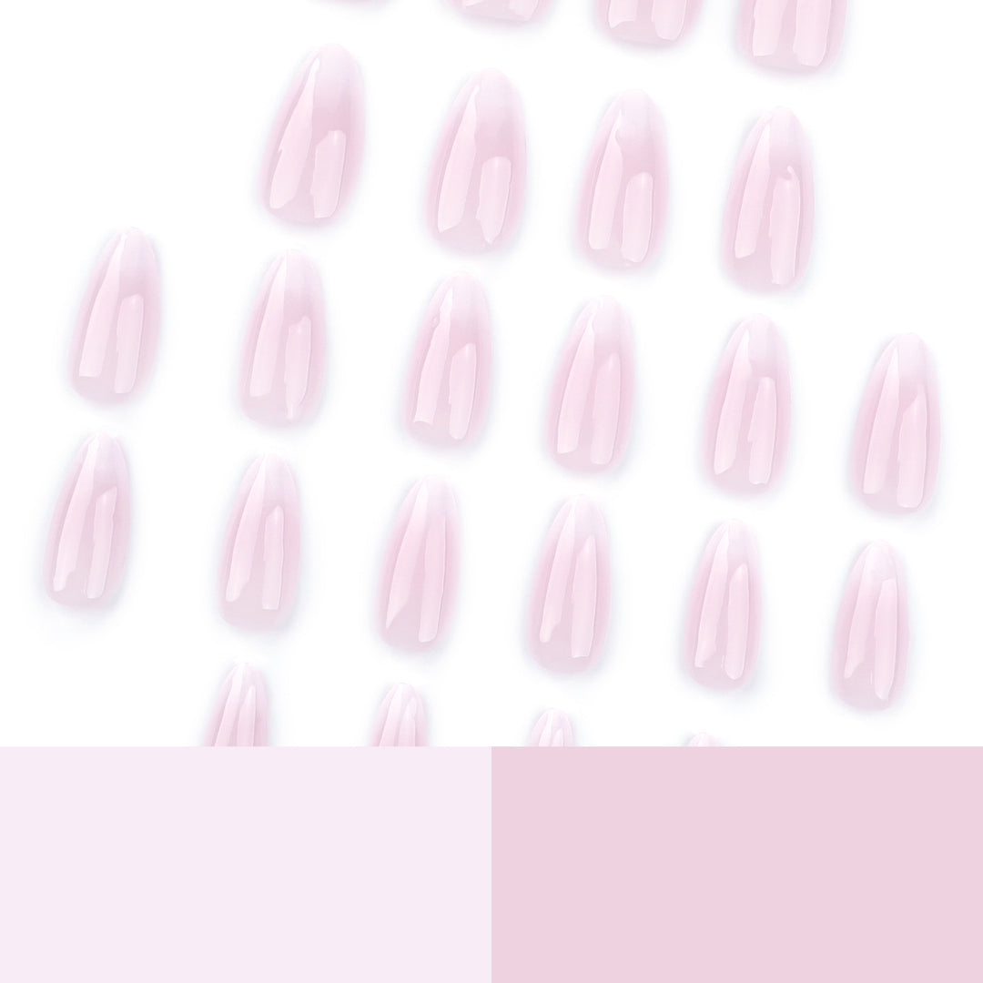 Elegant artificial nails with gentle ombre effect Bowlift