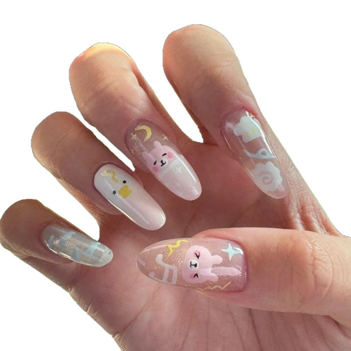 Stylish animal motif artificial nails Bowlift