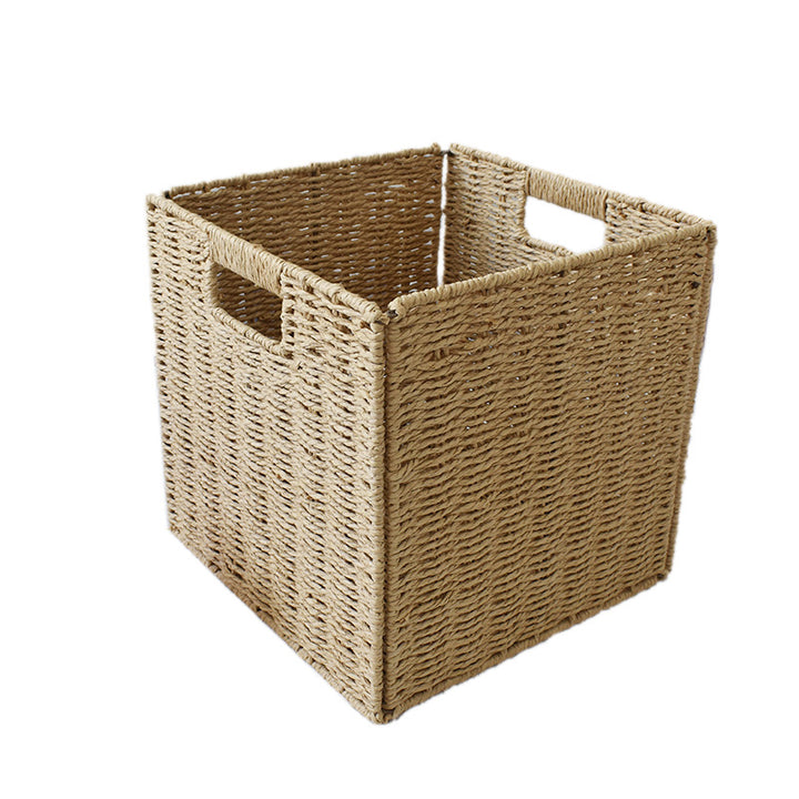 Rustic Woven Storage Bin Bowlift