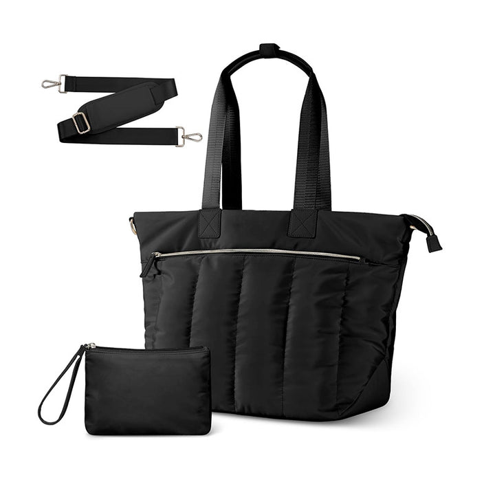 Practical and stylish tote bag with detachable cosmetics pouch Bowlift