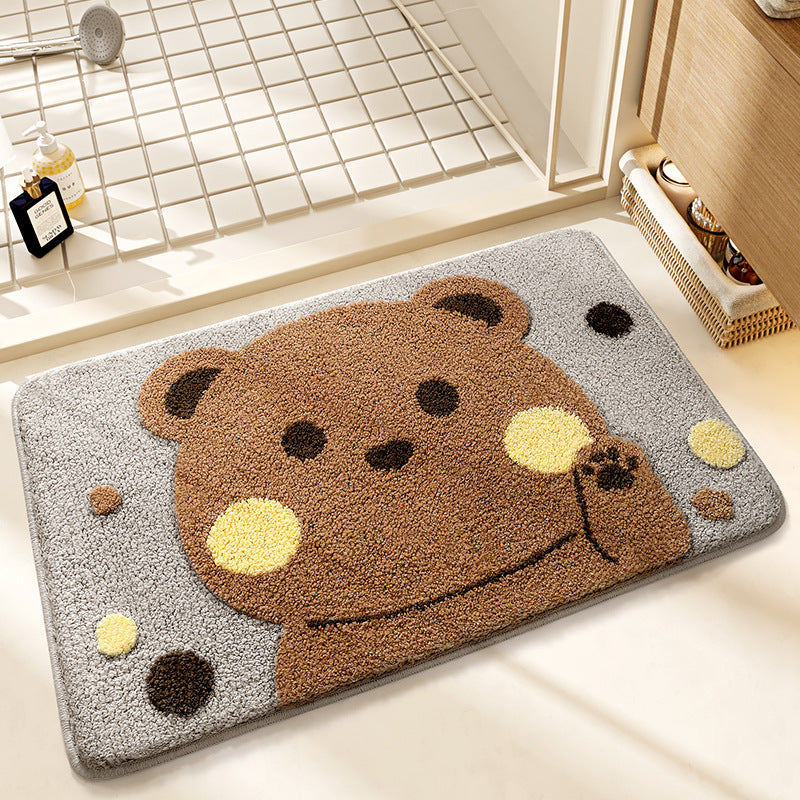 Cute Cat-Themed Bath Mat Bowlift