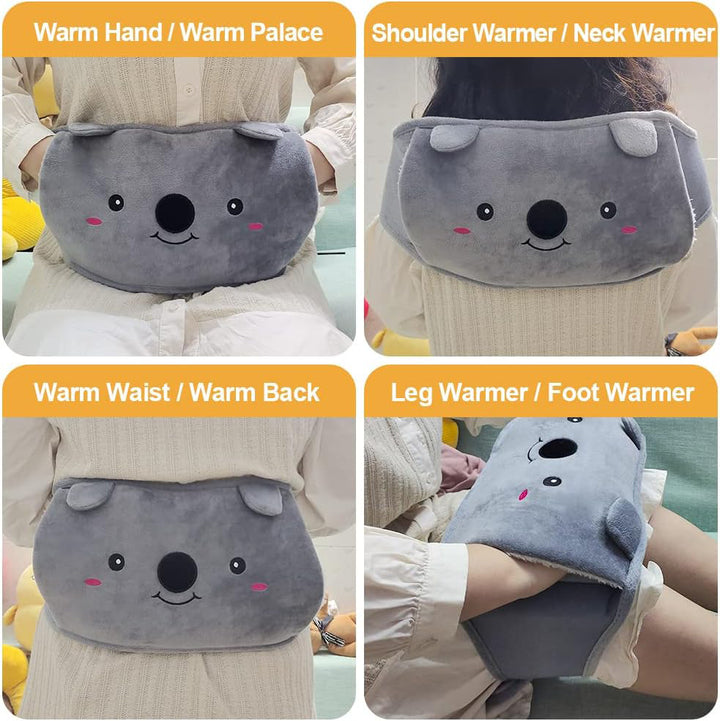 Cute Plush Hot Water Bottle Set Bowlift