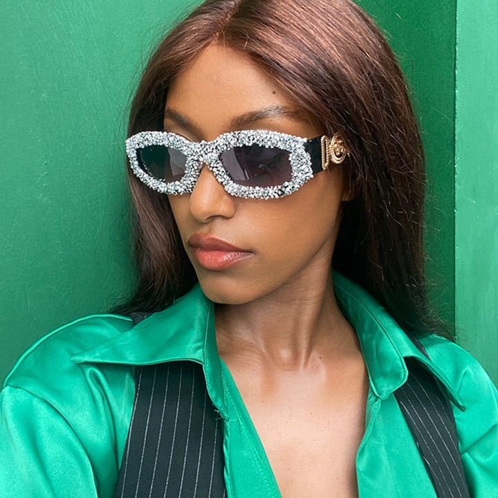 Women Crystal-Embellished Sunglasses Bowlift