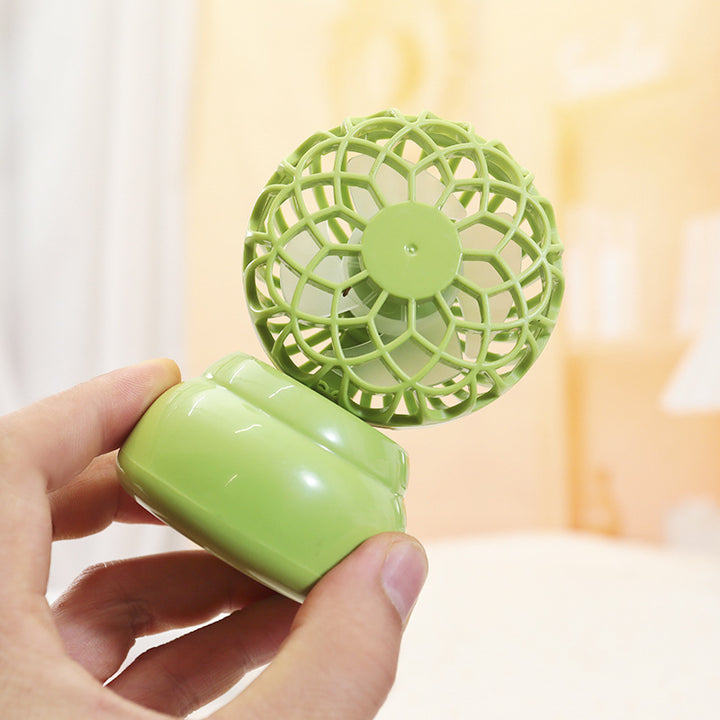 Women Portable USB Mini Fan in Stylish Plant Design Bowlift