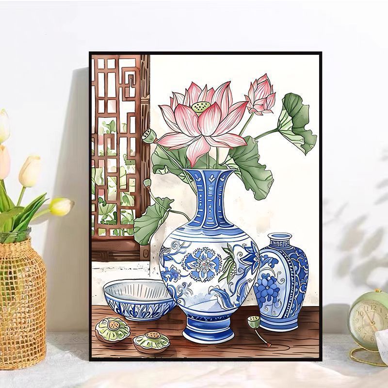 Decorative Floral Canvas Artwork Bowlift