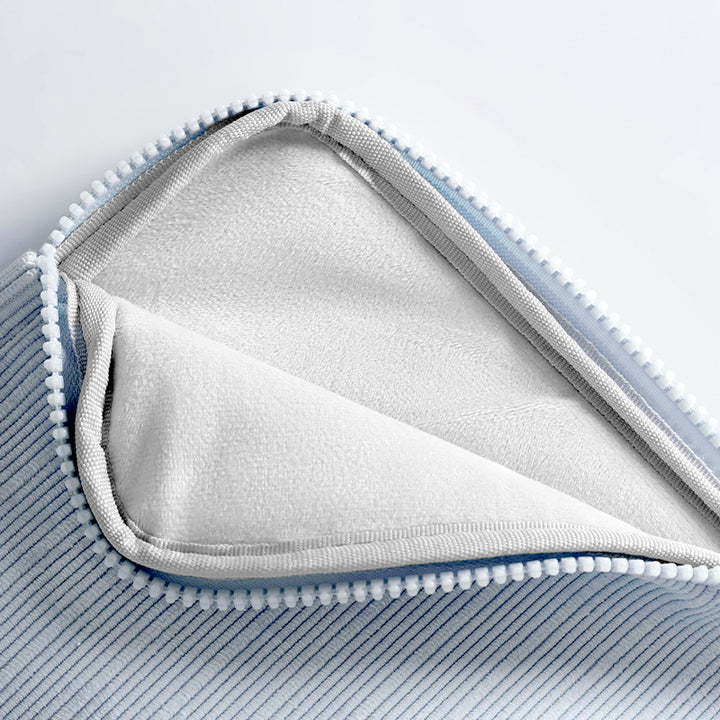 Padded ribbed fabric laptop sleeve for ultrabooks and notebooks Bowlift