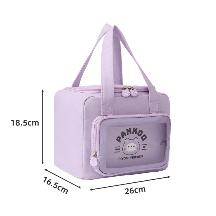 Versatile Insulated Cosmetic and Food Storage Bag Bowlift