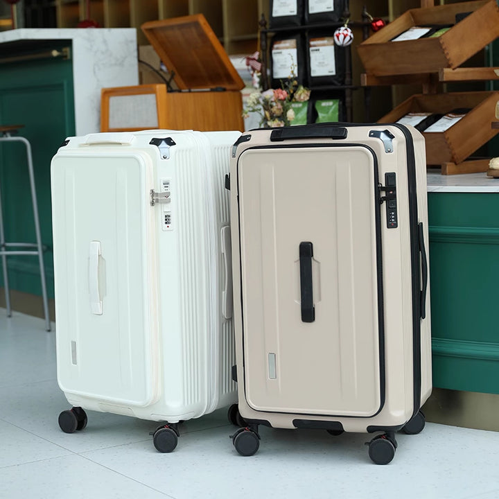 Premium Lockable Hard-Shell Rolling Suitcase