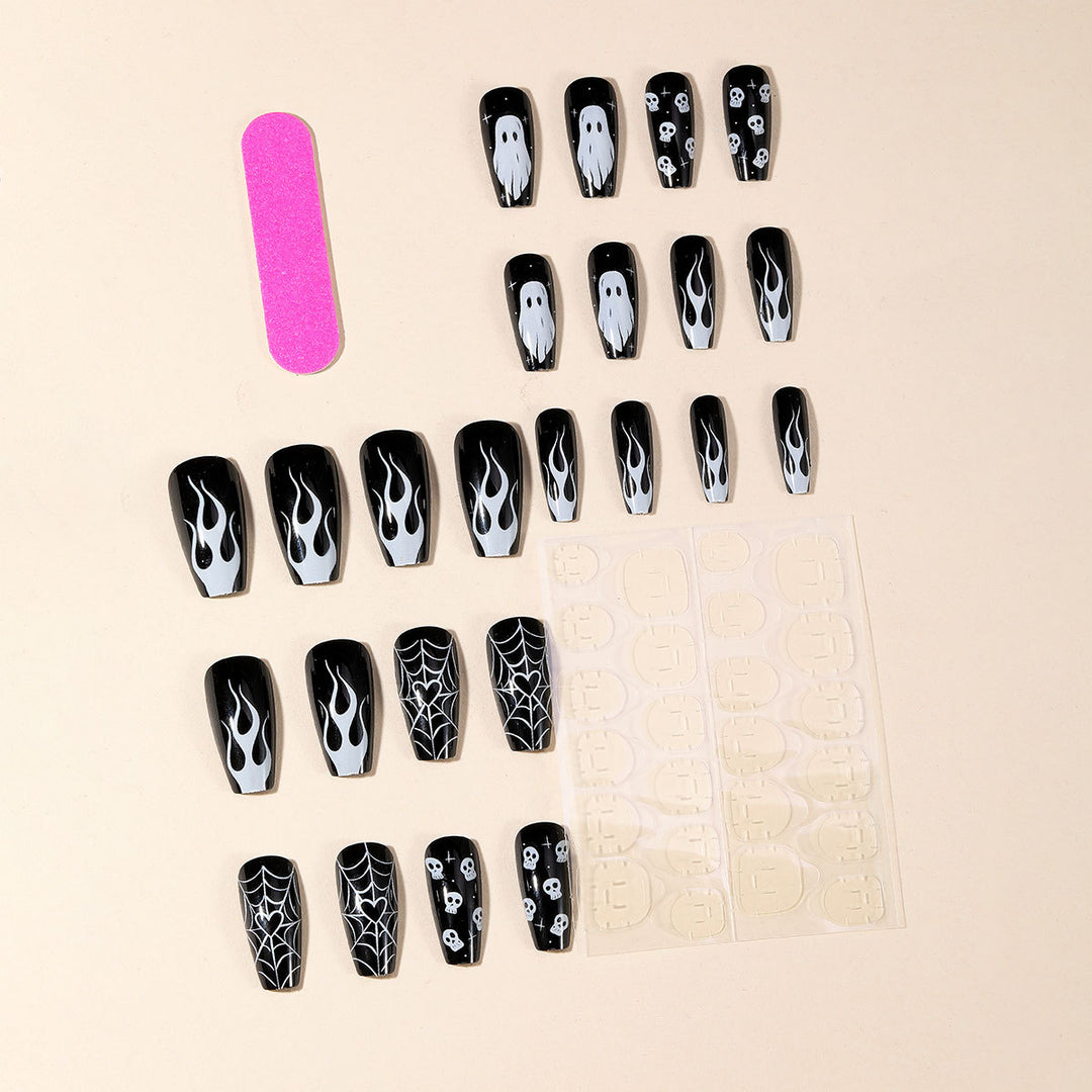 Halloween-Themed Acrylic Nail Set Bowlift