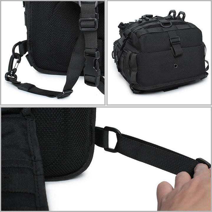Tactical Sling Backpack with Multiple Compartments and Adjustable Carry Strap Bowlift