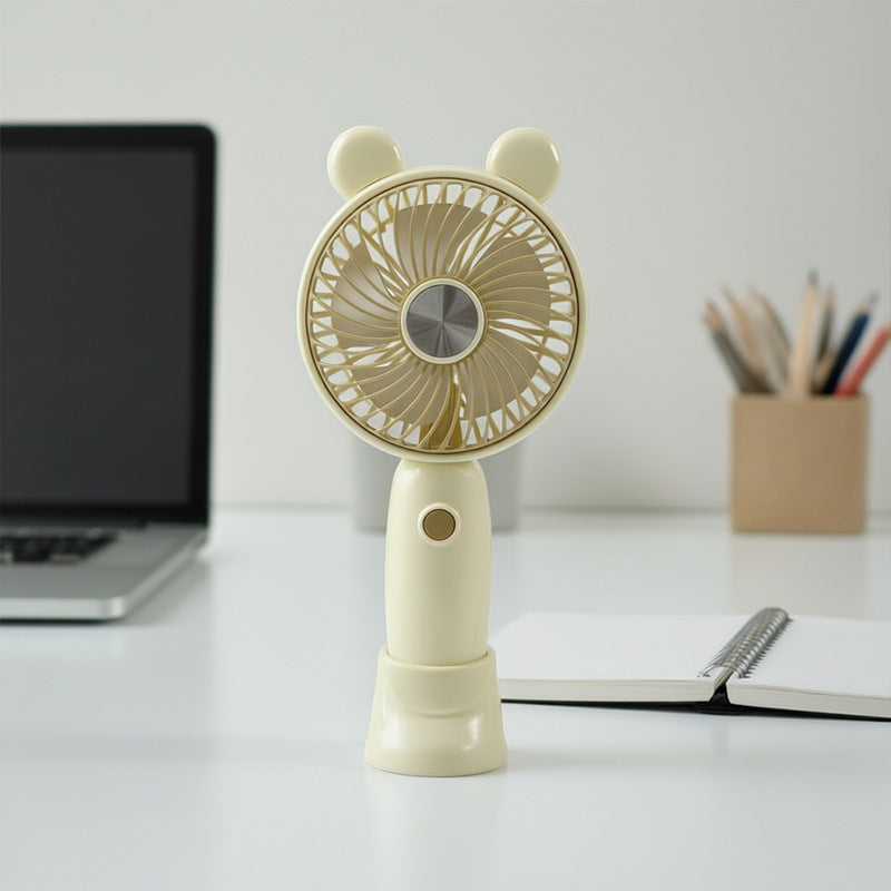 Ladies Portable Mini Fan with Cute Animal Design Bowlift