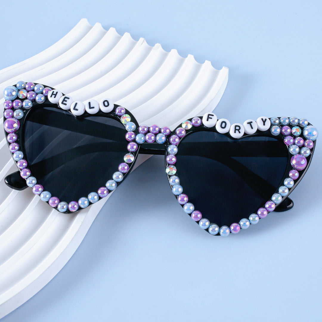 Decorative Birthday-Themed Fashion Sunglasses Bowlift