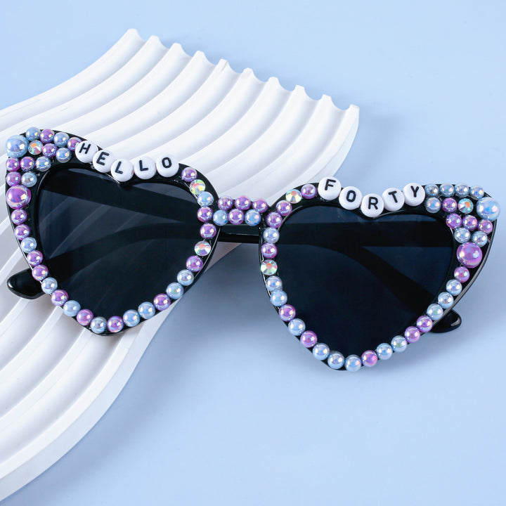 Decorative Birthday-Themed Fashion Sunglasses Bowlift