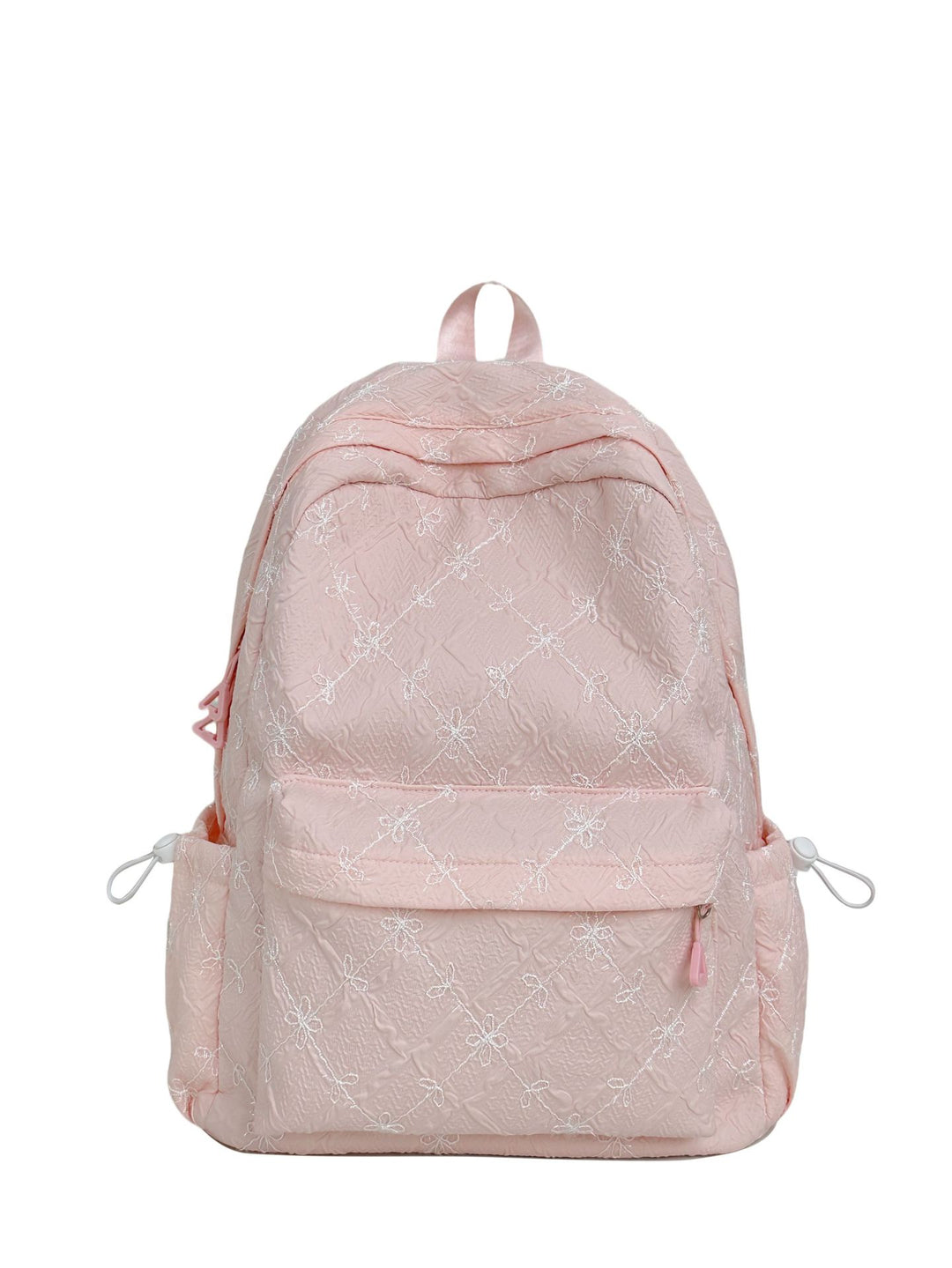 Backpack with Stylish Embossed Design and Multiple Compartments Bowlift