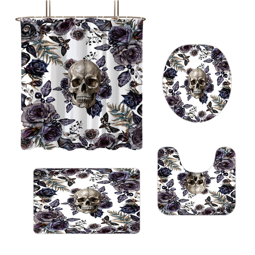 Artistic Skull Bathroom Décor Set Bowlift
