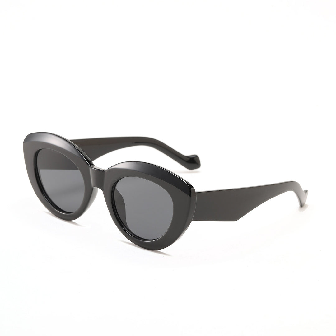 Women's Cat-Eye Sunglasses with Fashionable Plastic Frame Bowlift