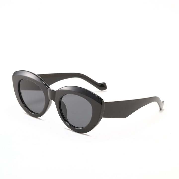 Women's Cat-Eye Sunglasses with Fashionable Plastic Frame Bowlift