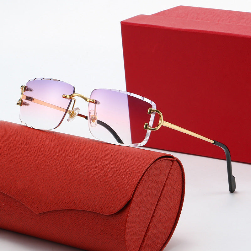 Ladies elegant half-frame corrective glasses Bowlift