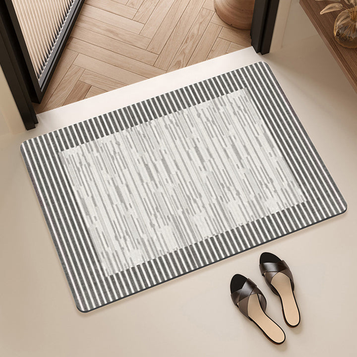 Textured Abstract Design Bath Mat Bowlift