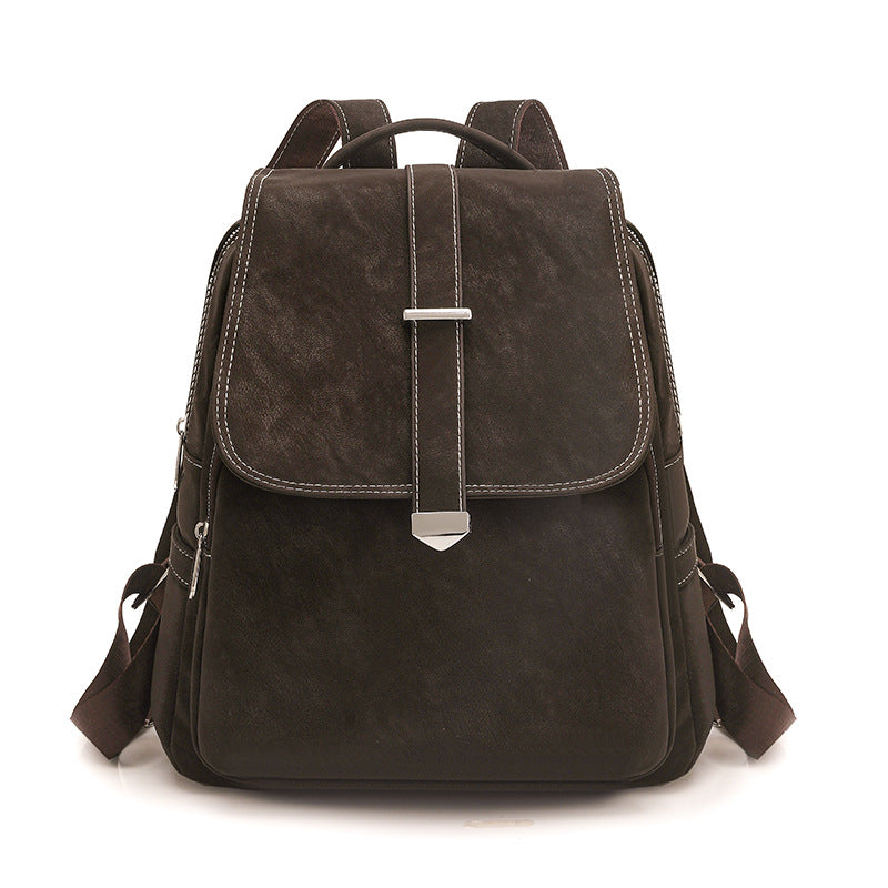Stylish Faux Leather Backpack Bowlift