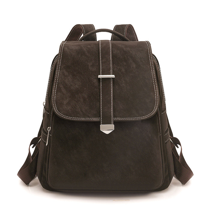 Stylish Faux Leather Backpack Bowlift