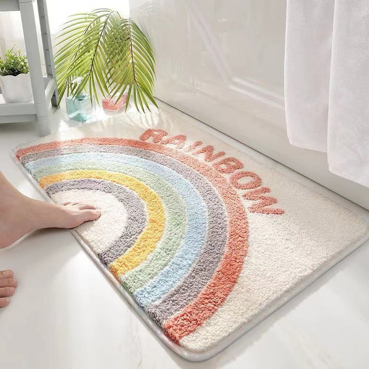 Playful Cat-Themed Bath Mat