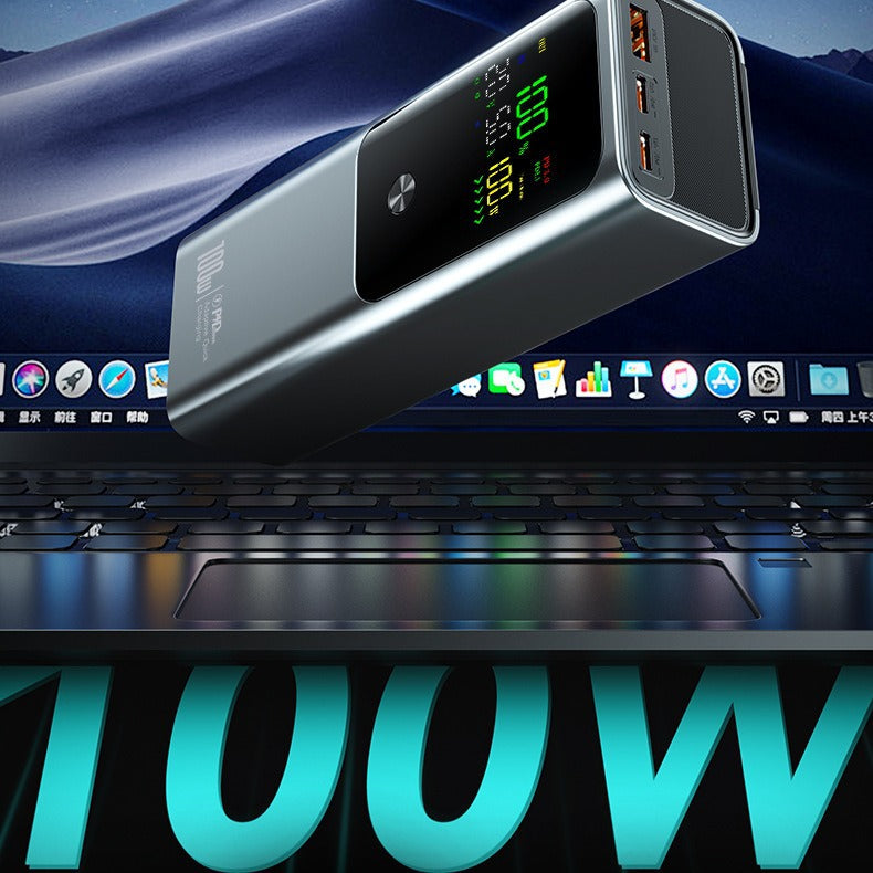 Portable power bank with intelligent charging display Bowlift