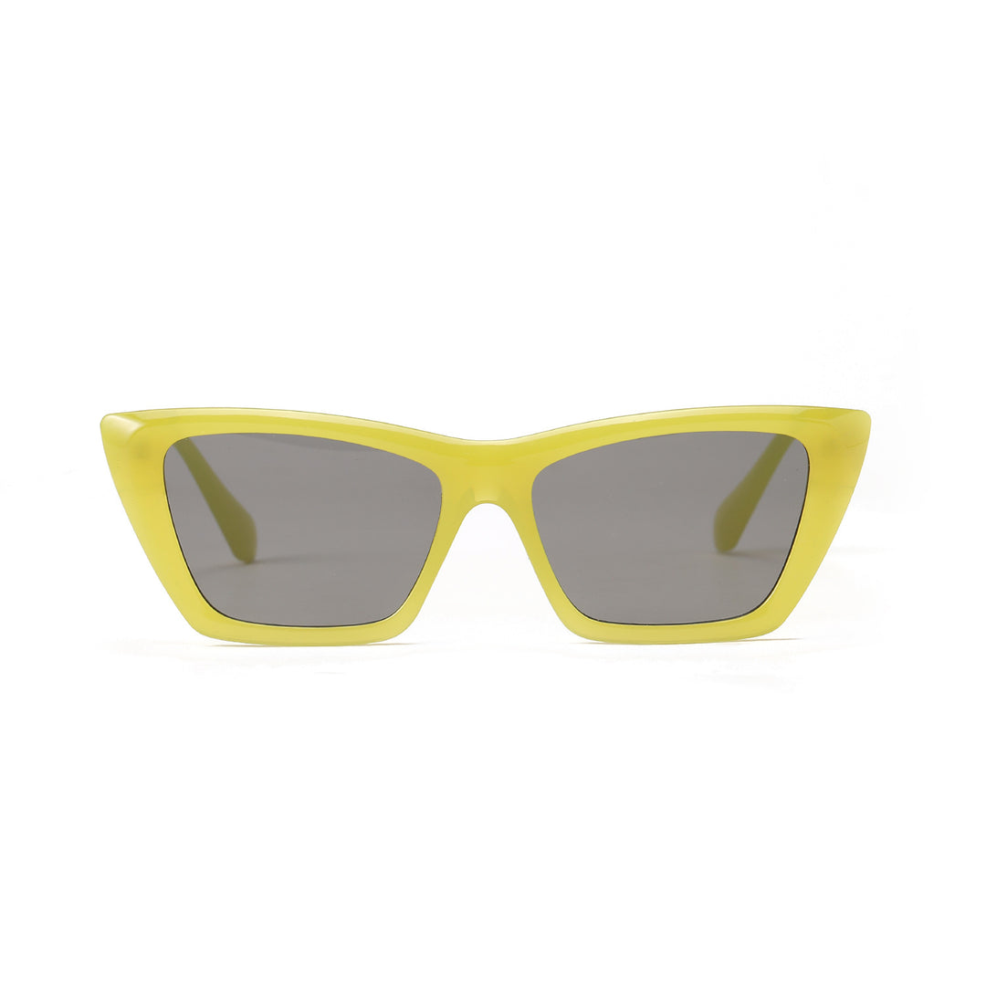 Women geometric sunglasses with stylish plastic frame Bowlift