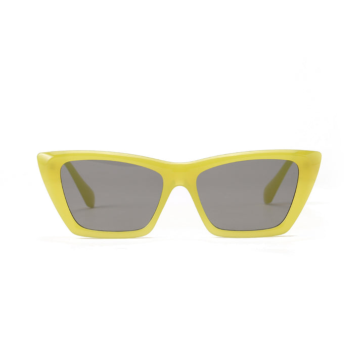 Women geometric sunglasses with stylish plastic frame Bowlift