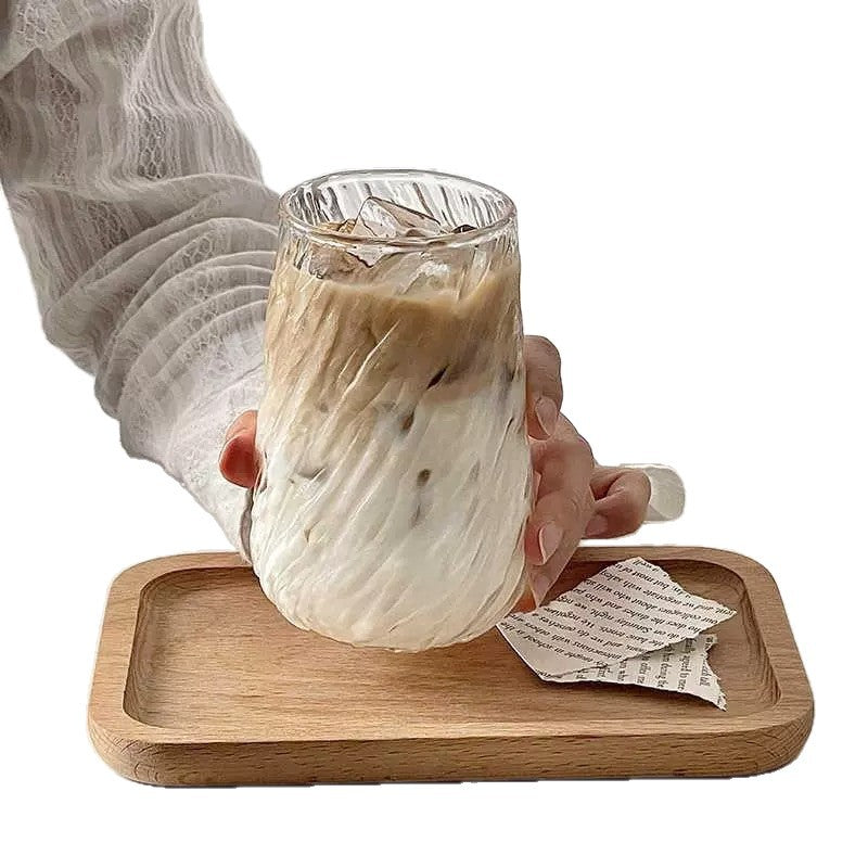 Twisted Textured Hand-Blown Glass Tumbler Set Bowlift