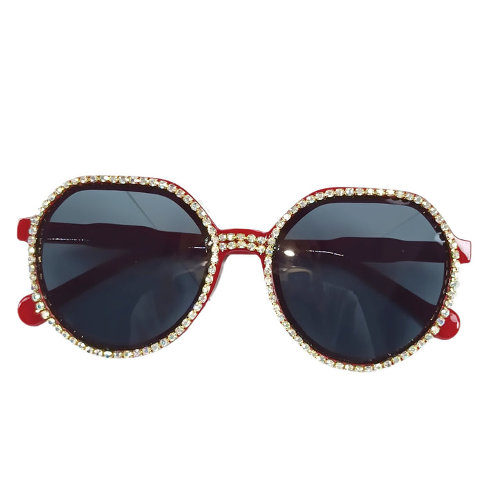 Women Glittering Oversized Sunglasses Bowlift
