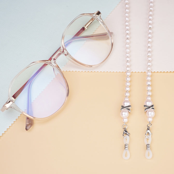 Elegant Faux Pearl Eyewear Chain Bowlift