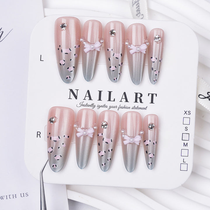 Floral and Butterfly Design Press-On Nails Bowlift