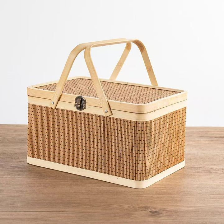 Practical Storage Basket Made of Rattan Bowlift