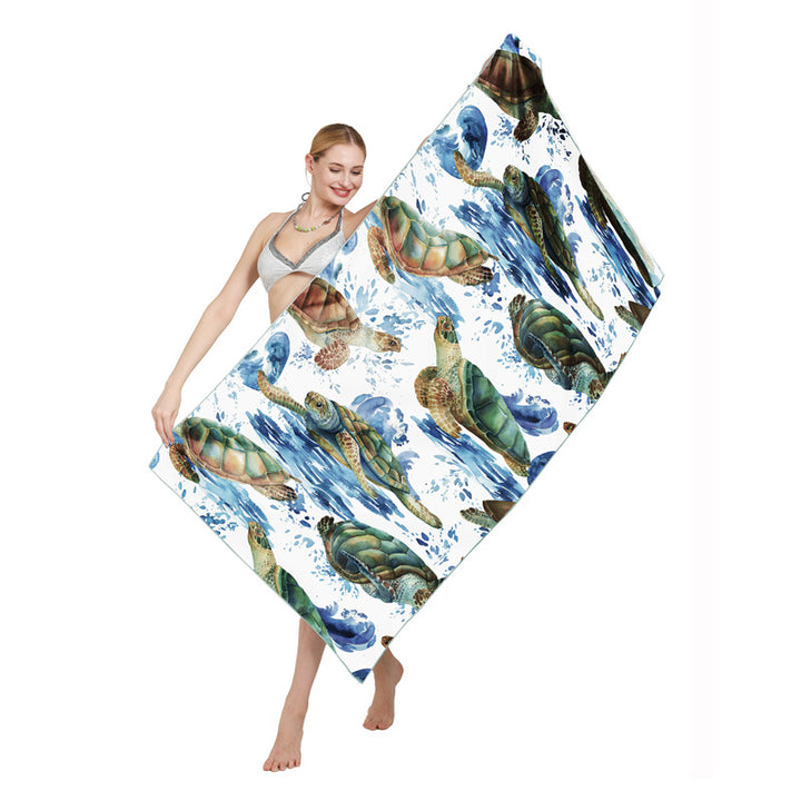 Beach towel with creative mandala design Bowlift