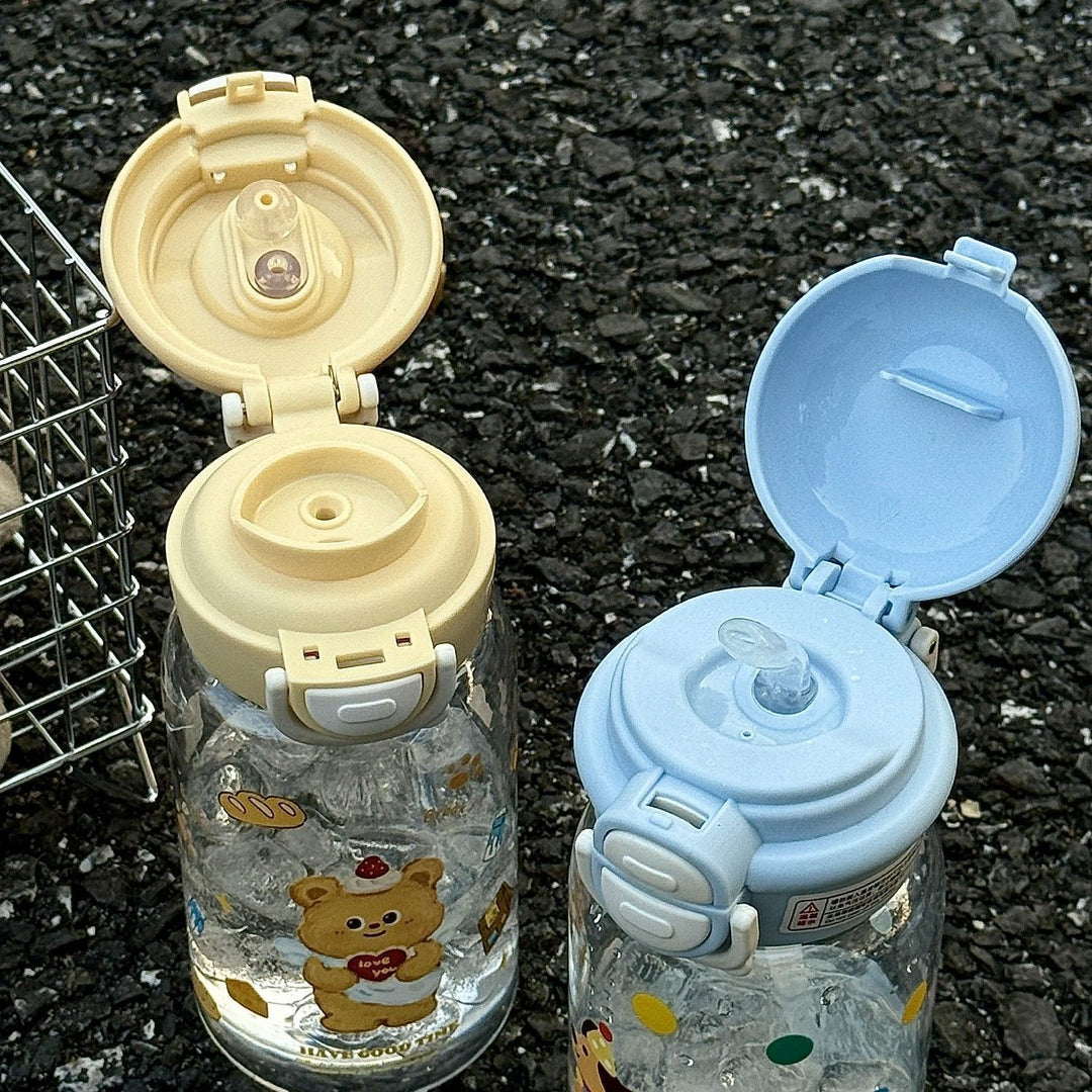 Ladies child-friendly drinking bottle with funny dog design Bowlift
