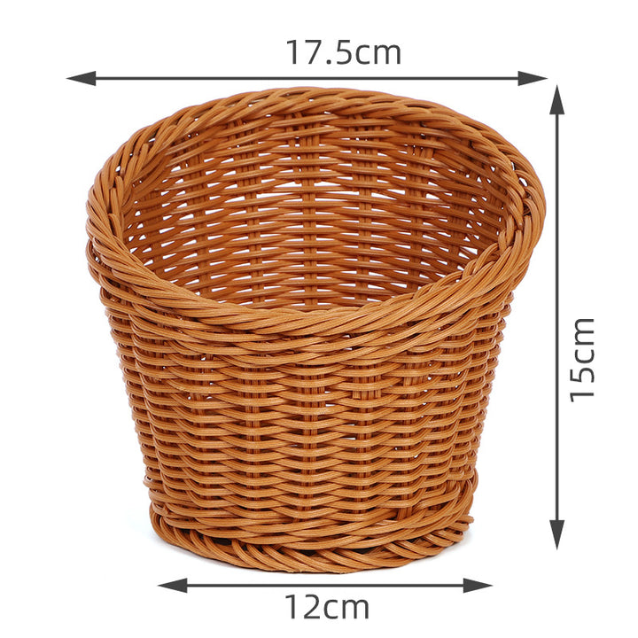 Decorative Woven Round Basket Bowlift