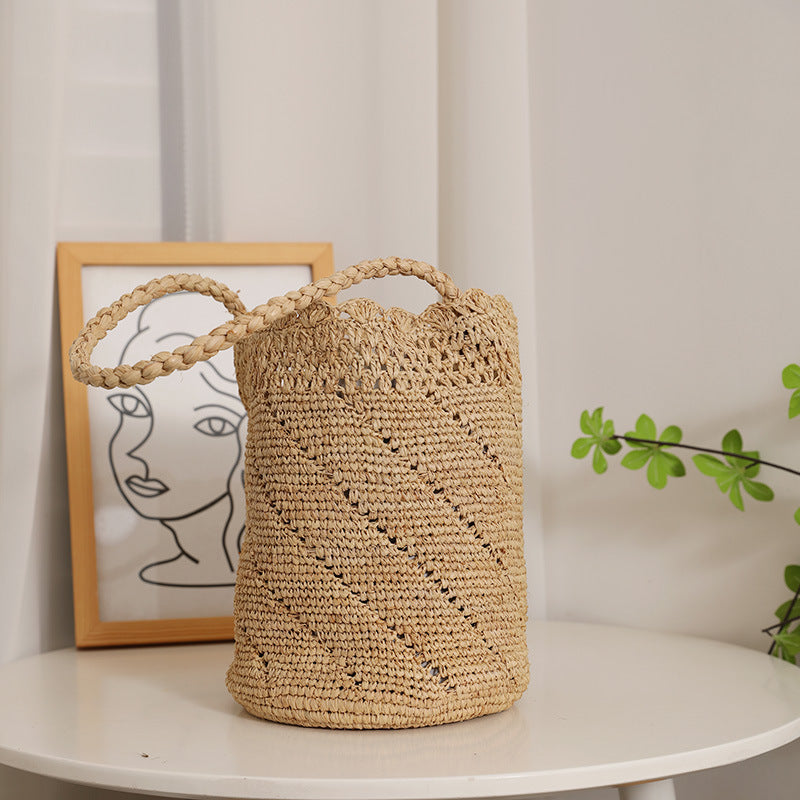 Handmade Woven Basket Bag Bowlift