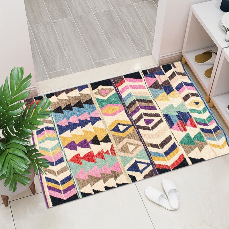 Geometric Pattern Decorative Floor Mat Bowlift