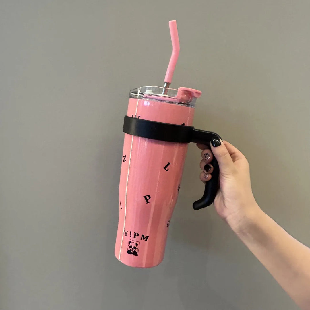 Women Practical Insulated Drinking Bottle with Integrated Carry Handle Bowlift