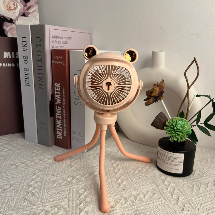 Cute Animal-Themed Portable Desk Fan Bowlift