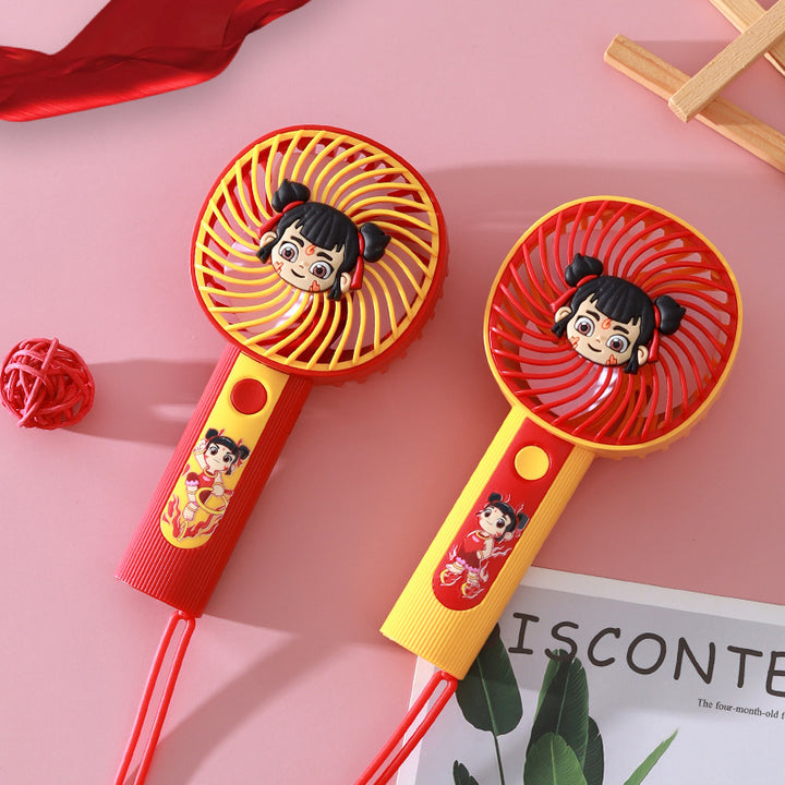 Ladies wearable mini fan with creative character design Bowlift