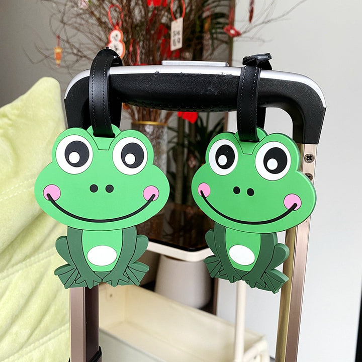 Frog-Shaped Luggage Tag Bowlift