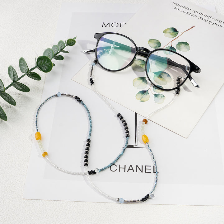 Handcrafted Beaded Eyewear Retainer Chain Bowlift