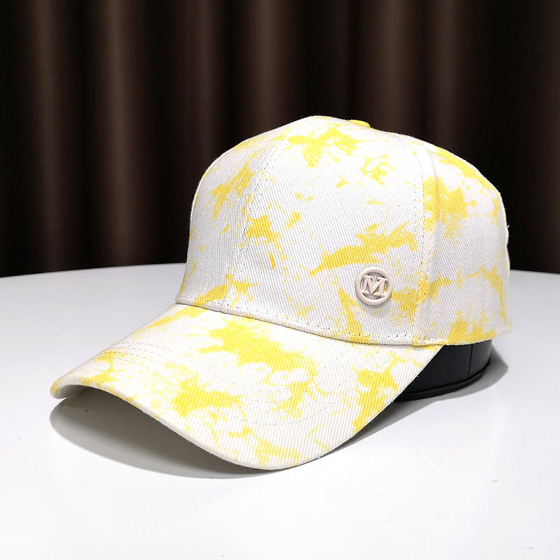 Women's Stylish Splatter Print Baseball Cap Bowlift