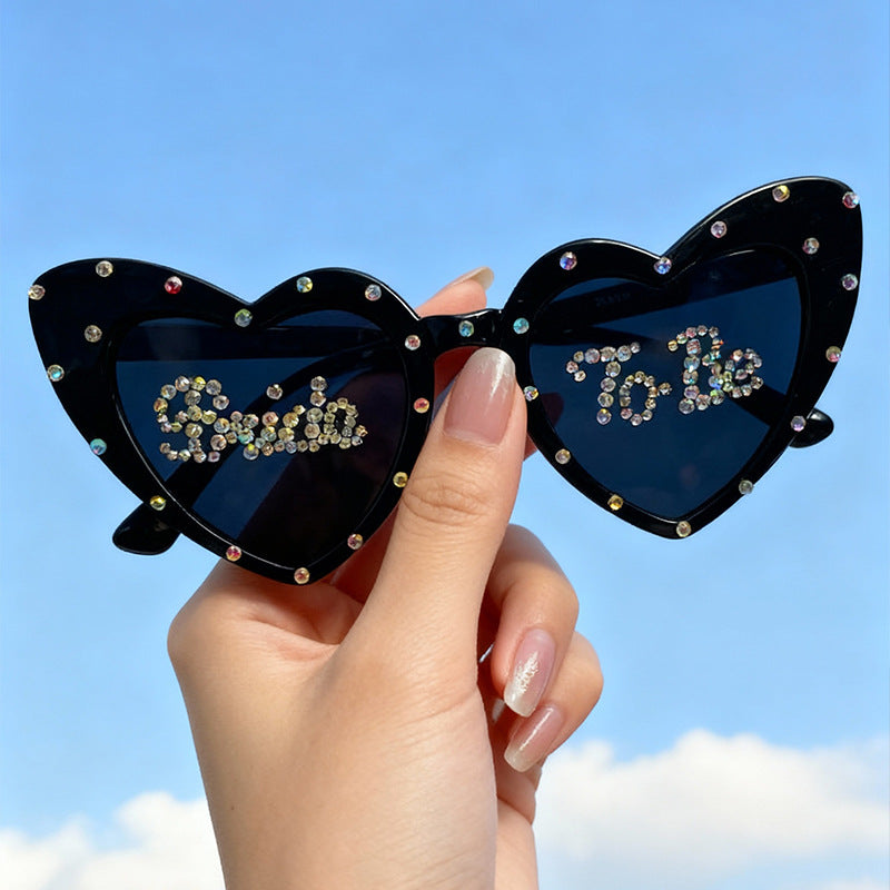 Heart-Shaped Bridal Party Sunglasses Bowlift