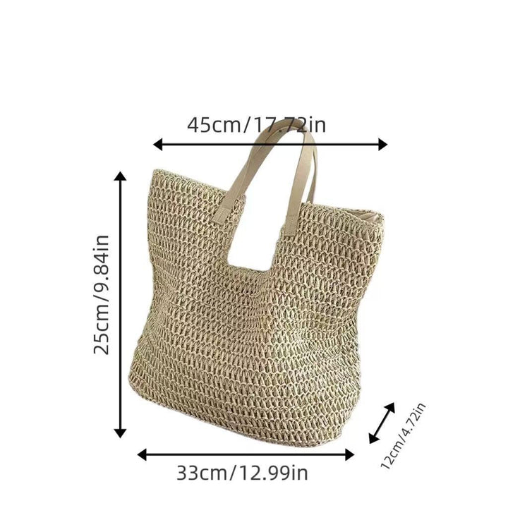 Spacious straw beach bag Bowlift